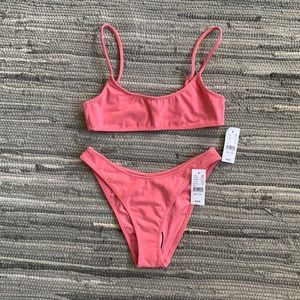 pacsun/la hearts pink bikini set